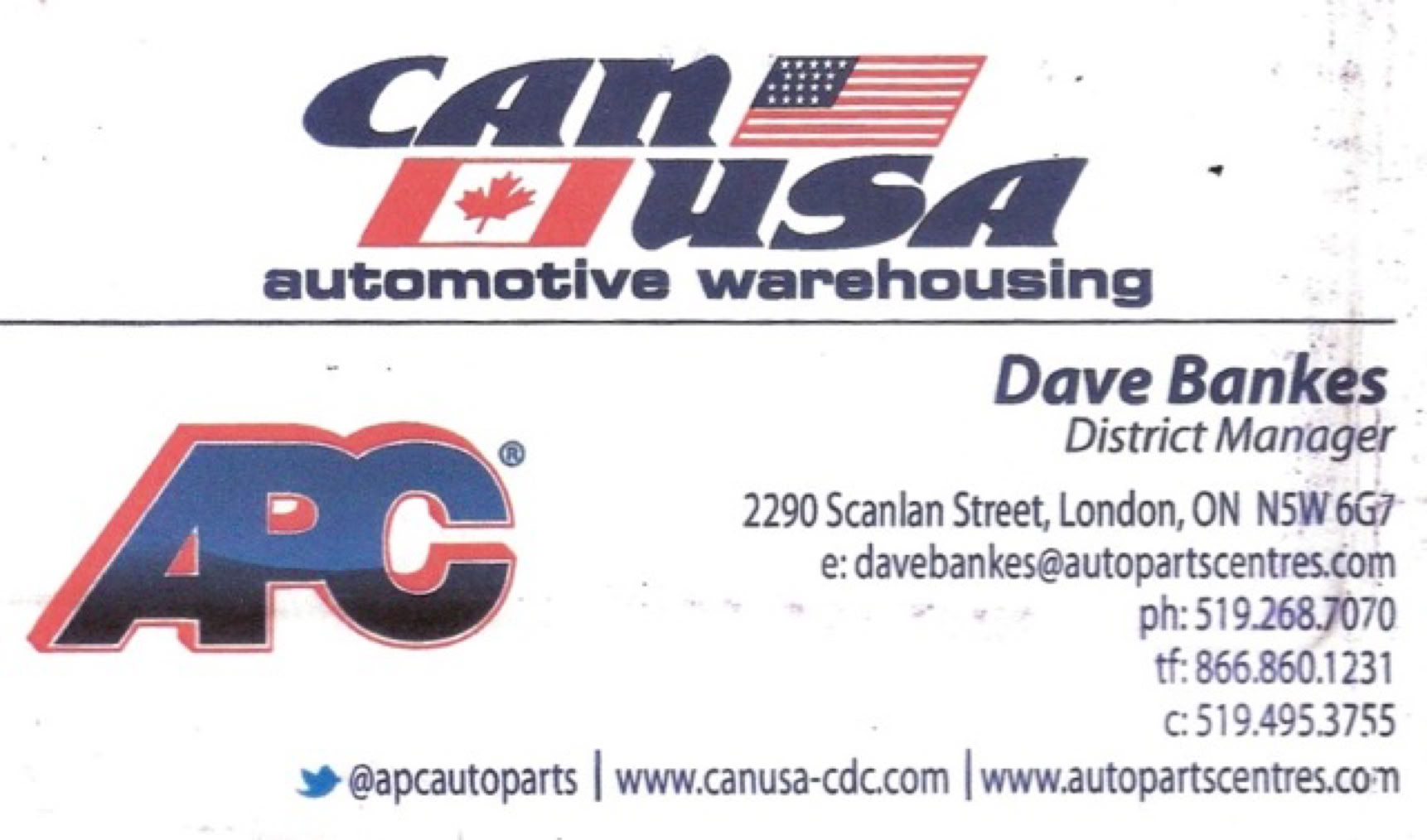 CAN USA Automotive Warehousing APC Dave Bankes 