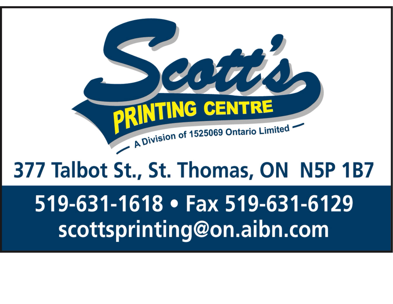 Scott's Printing Centre